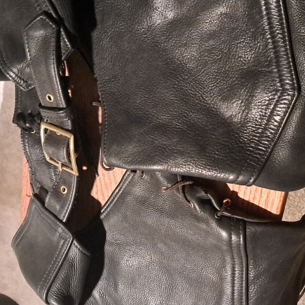 Black Leather Chaps